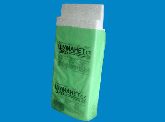In the manufacture of SHUMANET panels, fiberglass and acrylic binding compound are used