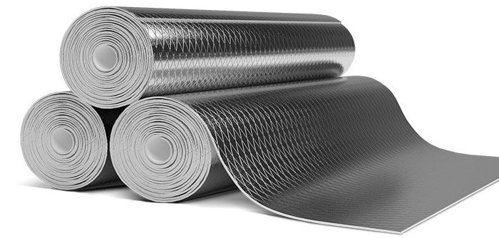 Metallized sound insulation - roll, two-layer