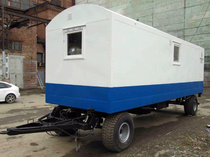 Mobile bath based on a mobile module