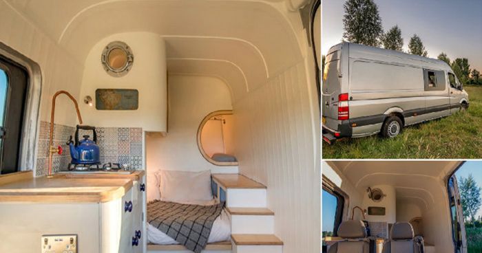 รถบ้านที่ใช้ Mercedes Benz Sprinter ดูไม่ต่างจากรถตู้ทั่วไป