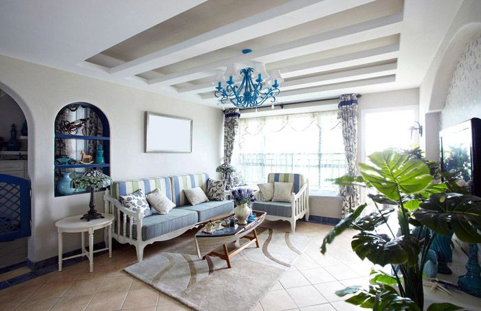 Средиземноморски стил в интериорната снимка