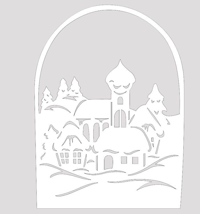 Christmas motifs can also be displayed in the paper village