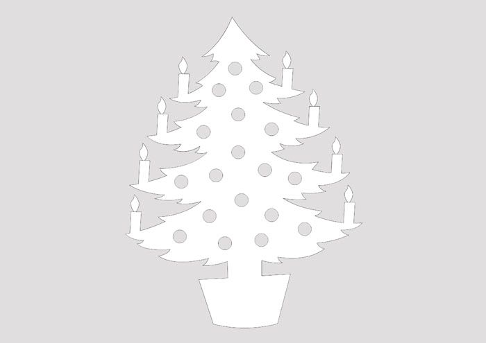 Candles on the tree - truly New Year's