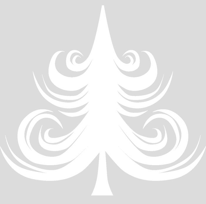 Like frost draws a Christmas tree