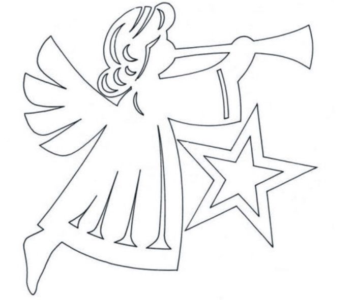 Several angels will decorate the window well