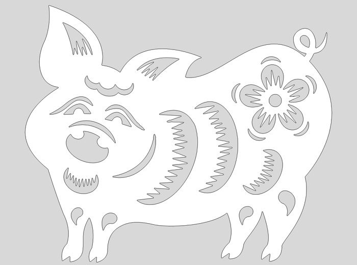 A funny pig will become a child's friend on New Year's days