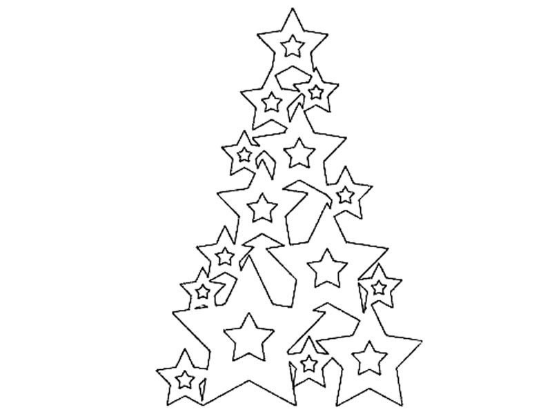 Για να πάρετε πολλά τέτοια δέντρα, το χαρτί στοιβάζεται το ένα πάνω στο άλλο.