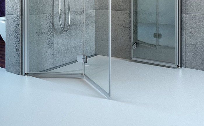 Porte divisorie per doccia a libro