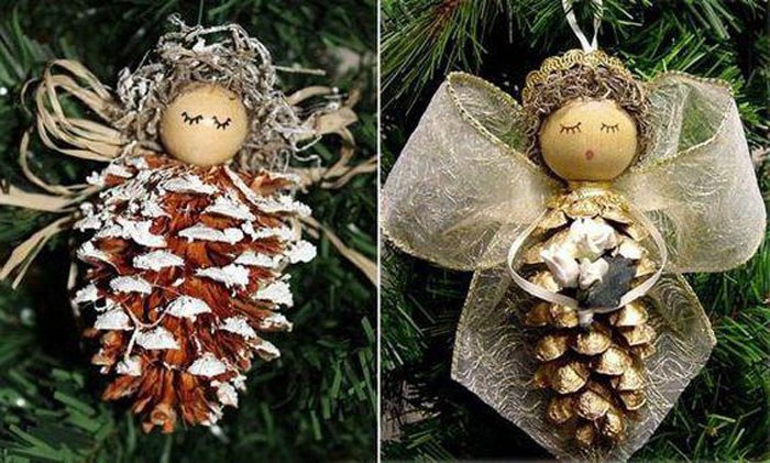 Широките панделки или дори сгънатите няколко пъти вълнени конци са идеални за крилата, някой използва кокосови конци за крилата. Главата е направена както от плат, така и от пяна, гумени дървени заготовки, останки от играчки за кукли