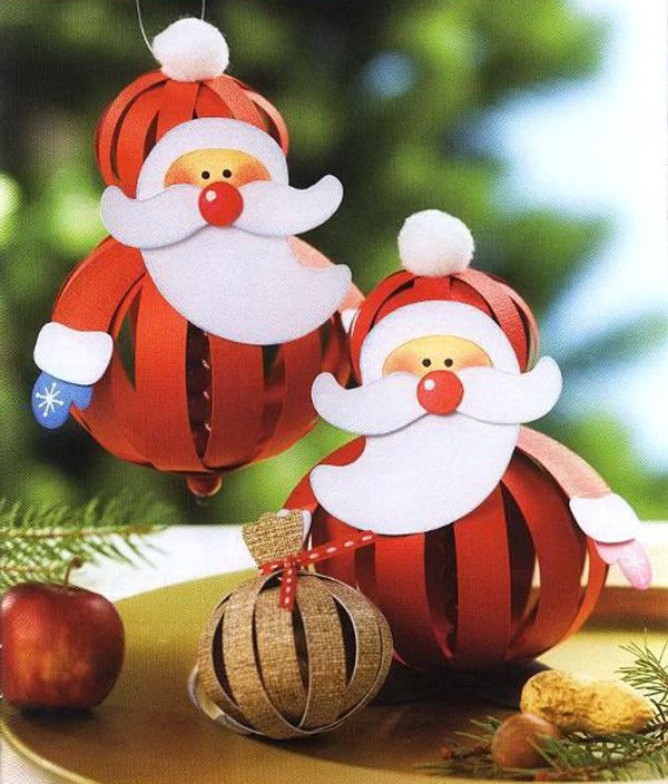 Paper toys can be stored for a long time if they are in the box. Such toys are made from long strips glued together by the tips and a separate head and arms