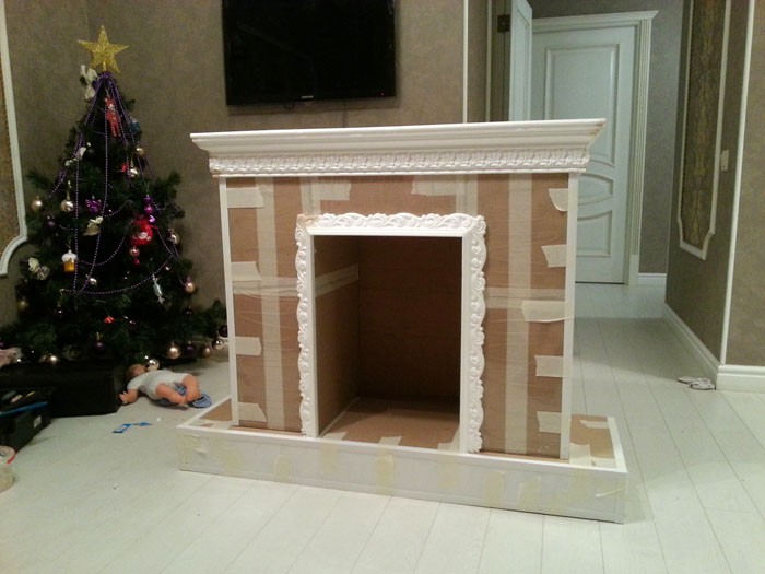 Lò sưởi tự làm cho năm mới