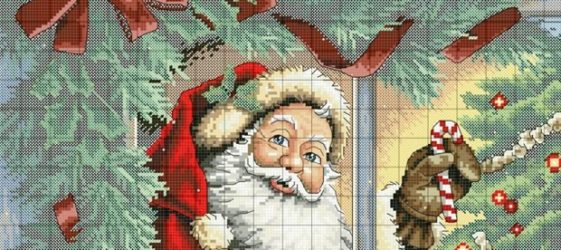 Punto croce di Capodanno: schemi