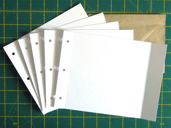 You can purchase ready-made components for the photo album