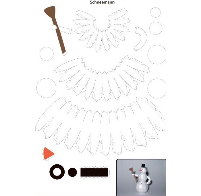 Another option for a voluminous snowman