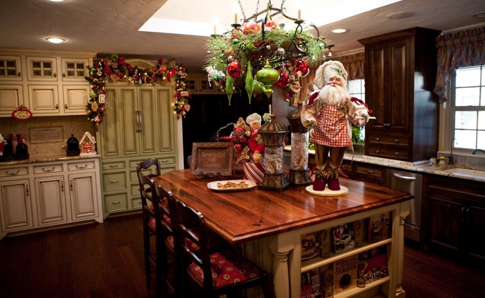 Αλλά σε μια μεγάλη κουζίνα, μπορείτε να καταλάβετε έναν χώρο εργασίας με μεγάλες φιγούρες.