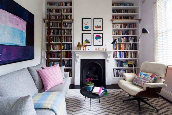 Open-type designs are also appropriate from the living room, this is especially true for modern styles.