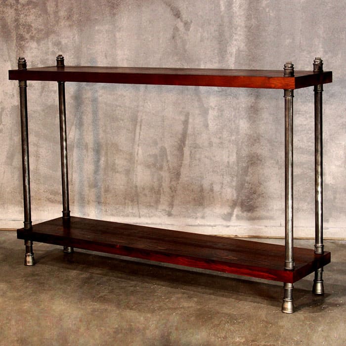 Отново комбинацията от метал и дърво: прост дизайн за хармония в интериора