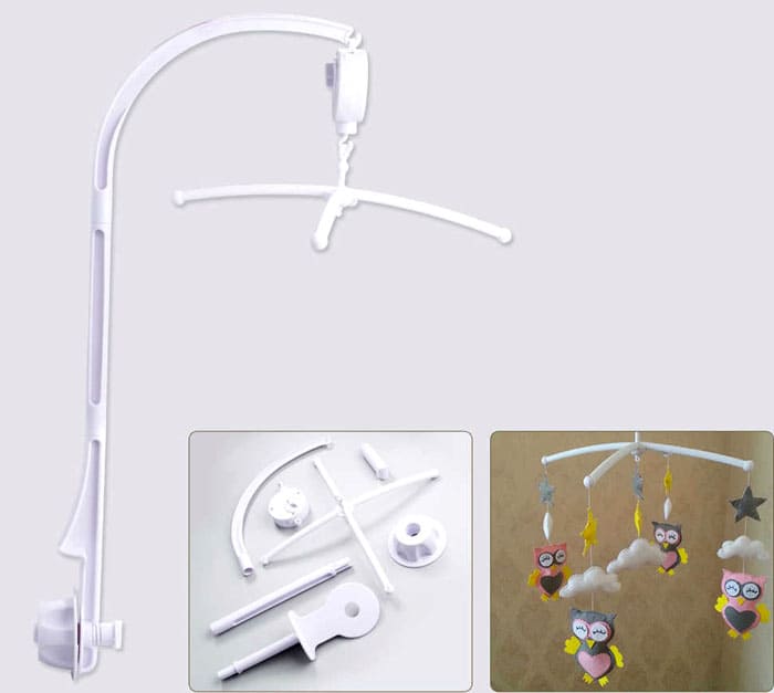 Ο κάτοχος πρέπει να συγκρατεί σταθερά ολόκληρη τη δομή, καθιστώντας την ασφαλή, επειδή το παιδί θα τραβήξει τα παιχνίδια με όλη την παιδική του δύναμη. Εάν το βραχίονα δεν ανοίξει καλά, τότε θα σπάσει.