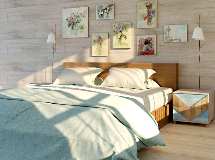 ไม่เพียง แต่แขวนโปสเตอร์และการทำสำเนาไว้บนหัวเตียงเท่านั้น แต่สีน้ำของพวกเขาเองก็จะพบสถานที่ที่เหมาะสมเป็นพิเศษ