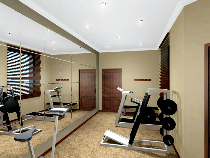 Eine verspiegelte Wand hilft Ihnen definitiv dabei, Übungen effizienter zu machen.