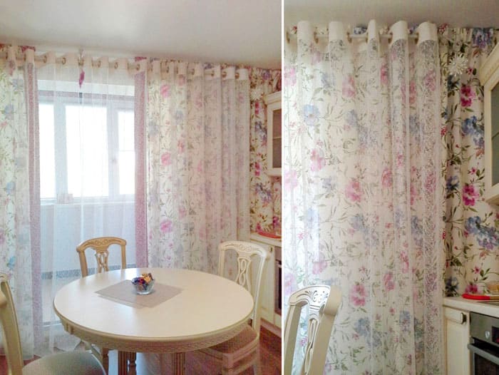 Và đối với phong cách Provence sẽ có rèm khoen riêng của họ