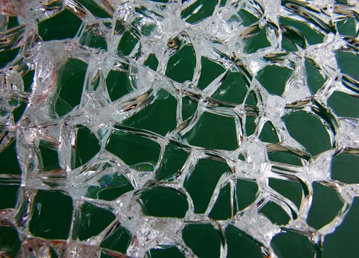 If such glass is broken, it will crumble into small cubic fragments with blunt edges, about which it is impossible to injure