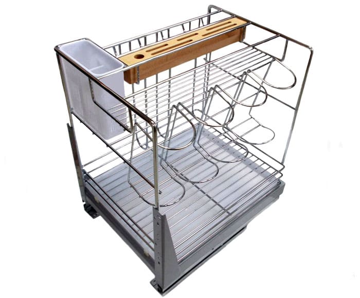 Η θήκη της φιάλης κουζίνας είναι κατάλληλη για αποθήκευση σχεδόν όλων, από γλάστρες και ρολά έως μπαχαρικά.