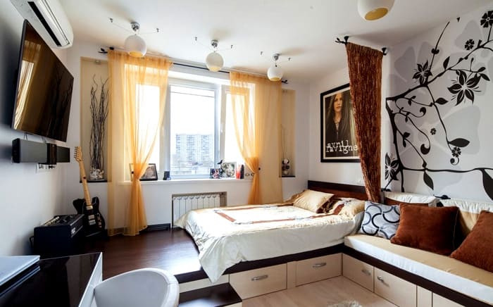 Basically raise the floor under the bedroom