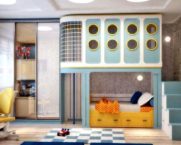 ห้องเด็กสำหรับเด็กชายสองคน