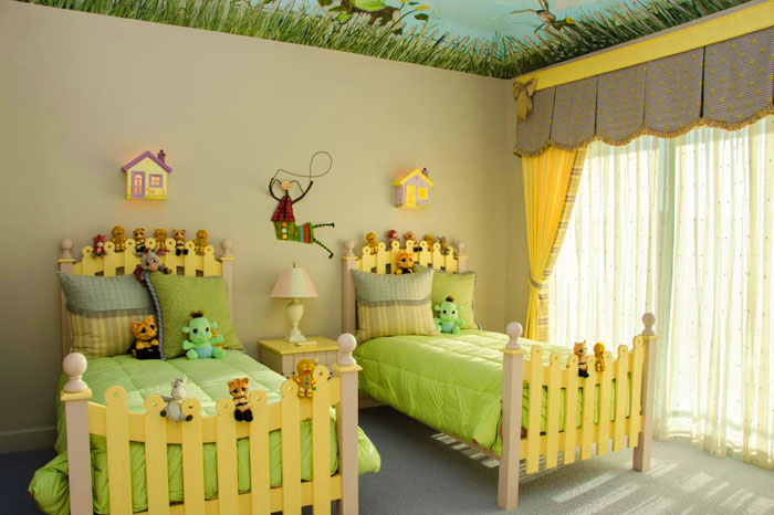 Χαριτωμένος χρωματισμός για παιδικό δωμάτιο