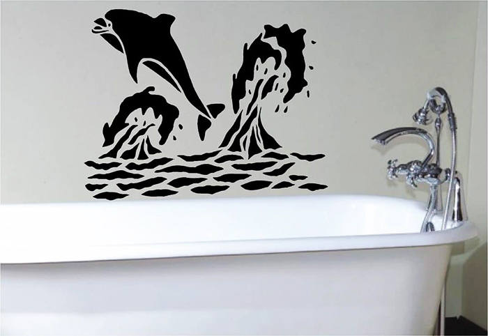 This design can be done in any shade. The main thing is to match the overall style of the room.