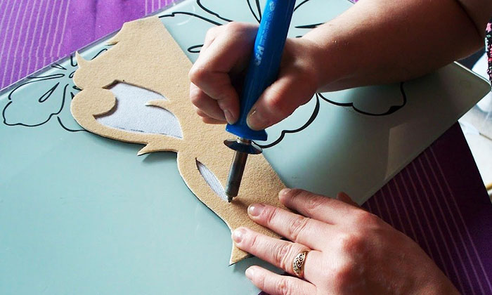 Templates are often created on plastic panels