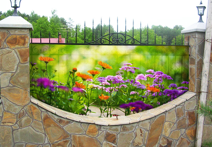 Hohe Blumen in der Abbildung können mit Leben aus der Ferne verwechselt werden.