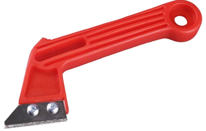 Spezialwerkzeug zum Entfernen von Fliesenkleberückständen in Nähten