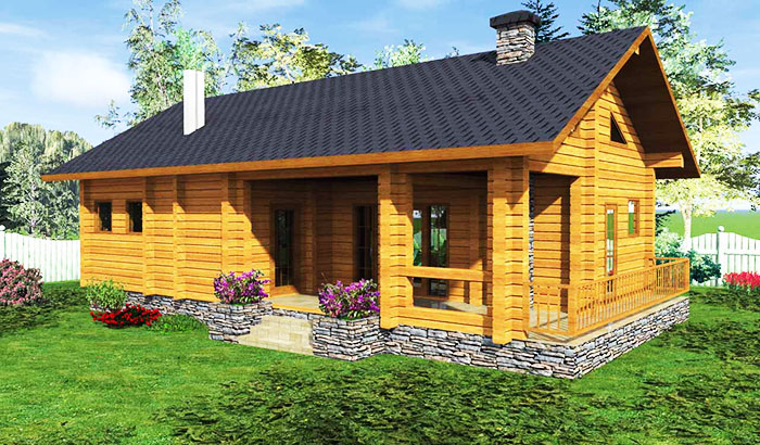 Bei der Anordnung der Bäder wird immer von der Installation von Satteldächern ausgegangen