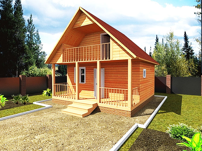 Bad drei in einem: Dachboden, Terrasse und Dampfbad