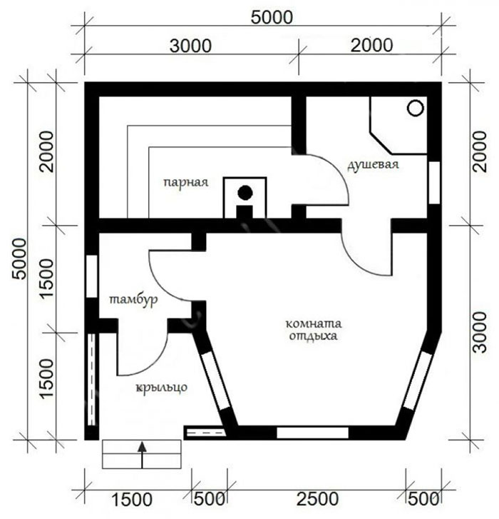 Ein komplettes Badeprojekt ohne zweiten Stock